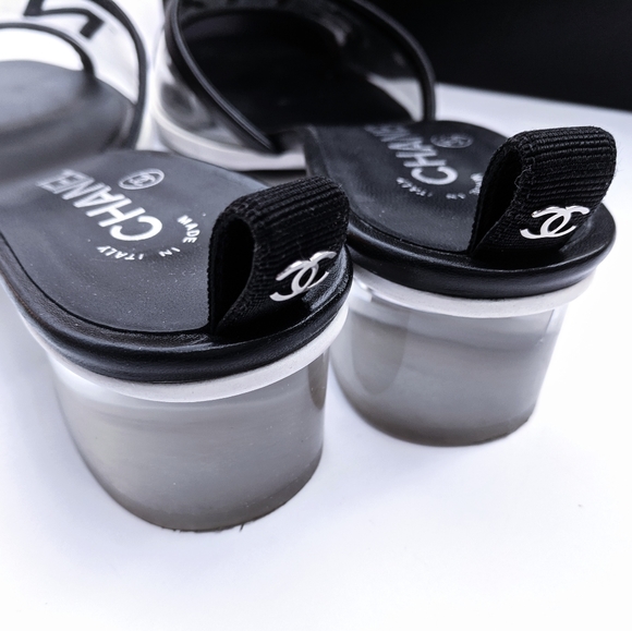 🤩CHANEL🤩PVC Transparent Sandal Mules 2019 - Picture 11 of 13